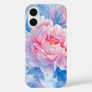 Coque Pour iPhone 16 Aquarelle Abstraite florissante Peony