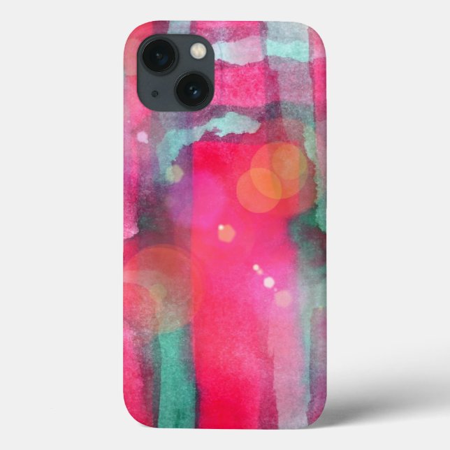 Coques Case-Mate iPhone Aquarelle abstraite peinte (Verso)