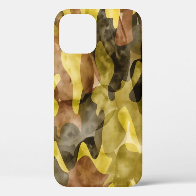 Coques Case-Mate iPhone Aquarelle Abstraite : Teinture de camouflage (Verso)