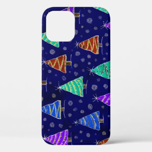 Case-Mate iPhone Case Aquarelle Arbres de Noël : Motif forestier.