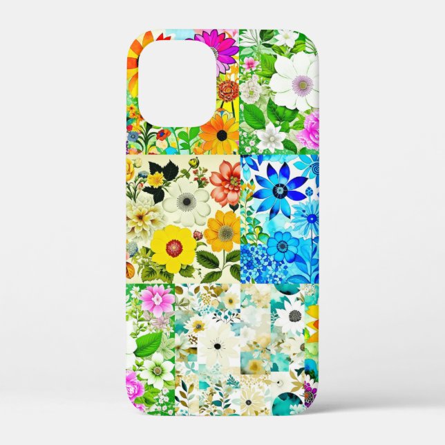 Coques Case-Mate iPhone Aquarelle Art Patchwork Floral Fleurs (Verso)