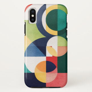 Case-Mate iPhone Case Aquarelle Bauhaus - Boîtier de téléphone vert géom