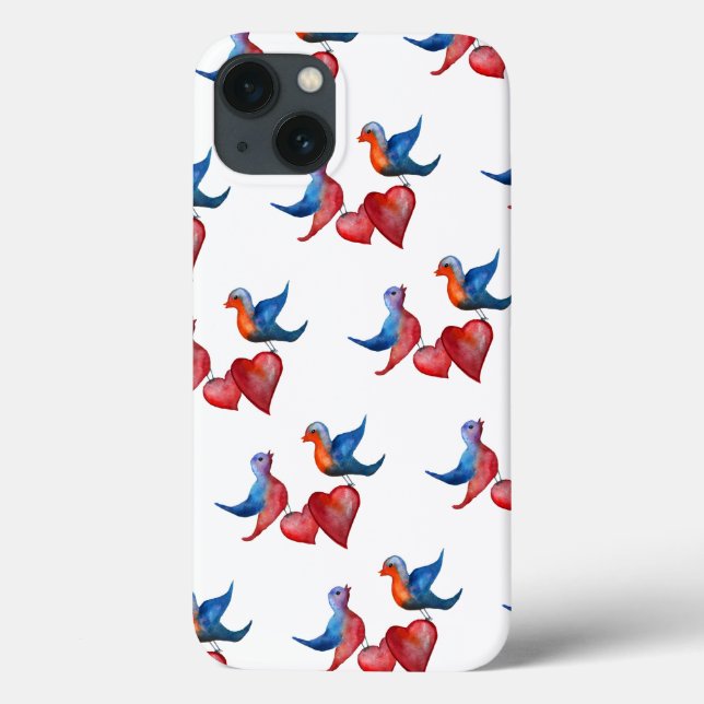 Coques Case-Mate iPhone Aquarelle Birds iPhone 6/6, Tough Xtreme, Love (Verso)