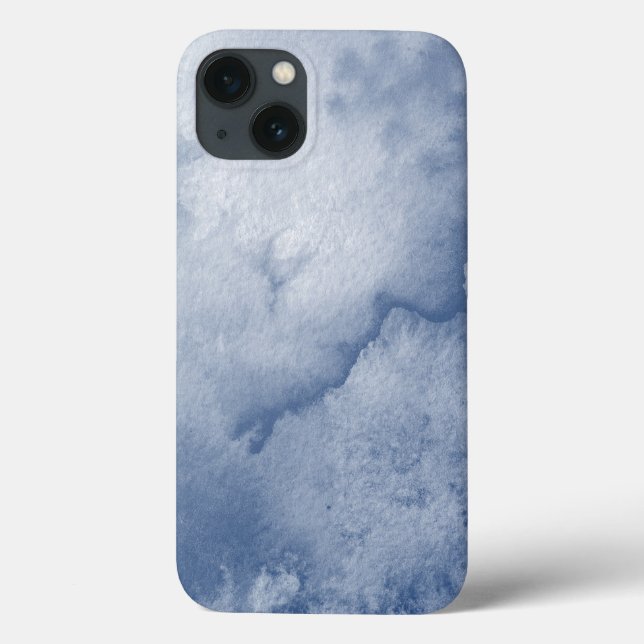 Coques Case-Mate iPhone Aquarelle bleue (Verso)