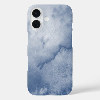 Coque Pour iPhone 16 Aquarelle bleue