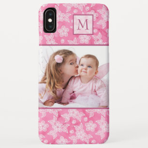 Case-Mate iPhone Case Aquarelle Blossom rose Monogramme photo