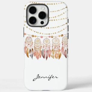 Coque iPhone 16 Pro Max Aquarelle Boho Indian Dreamcatcher iPhone