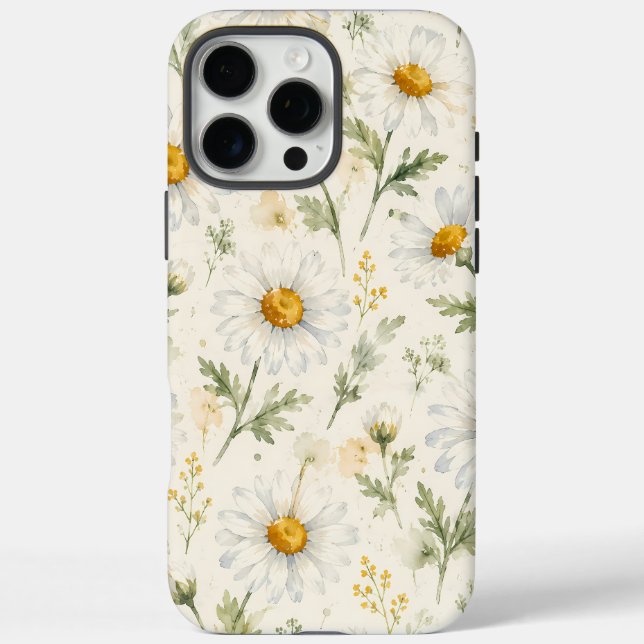 Coques Case-Mate iPhone Aquarelle Botanique Fleur de Marguerite Sauvage (Verso)