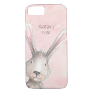 Case-Mate iPhone Case Aquarelle Bunny Rabbit nom personnalisé