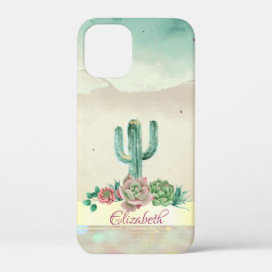 Case-Mate iPhone Case Aquarelle Cactus, Paint Succulent Splash