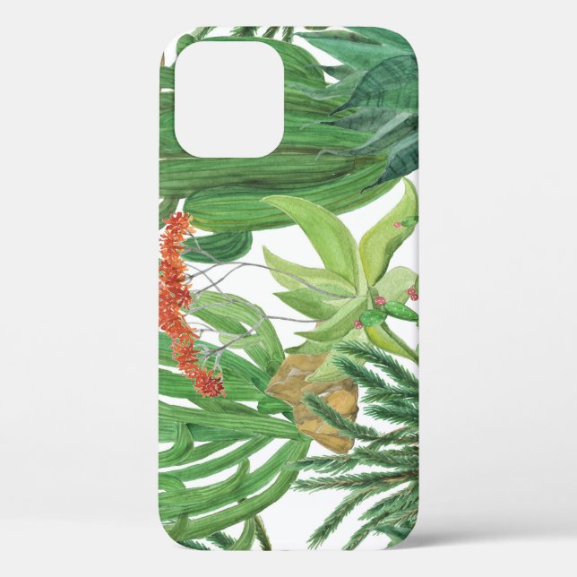 Coques Case-Mate iPhone Aquarelle Cactus : Peinture Motif transparente (Verso)