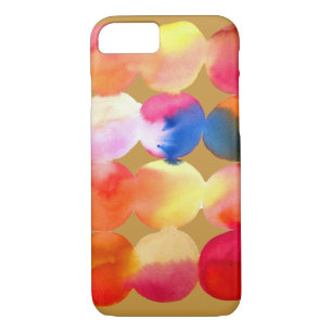 Case-Mate iPhone Case Aquarelle cercle motif art abstrait couleur chaude
