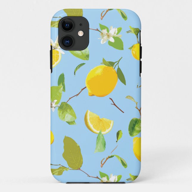 Coques Case-Mate iPhone Aquarelle Citron et Feuilles 3 (Dos)