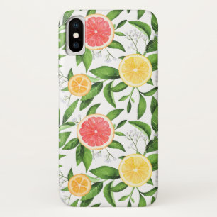 Case-Mate iPhone Case Aquarelle Citrons, Oranges et Motif de pamplemouss