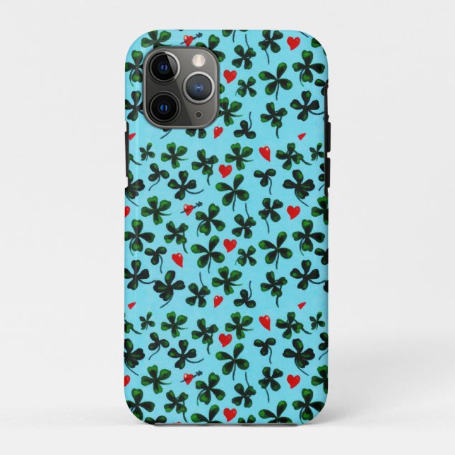 Coques Case-Mate iPhone Aquarelle Coeur de la feuille verte (Dos)