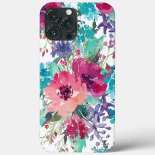 Case-Mate iPhone Case Aquarelle colorée Motif floral