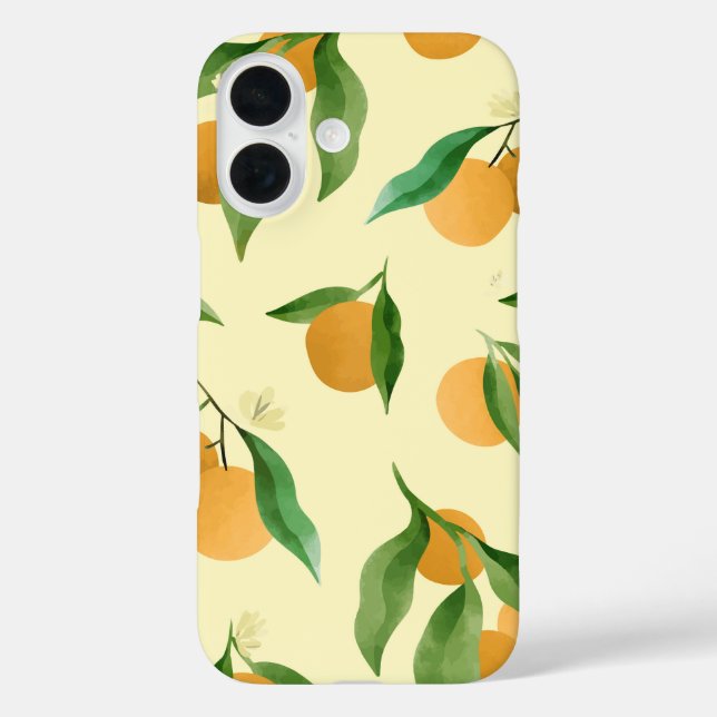 Coques Case-Mate iPhone Aquarelle d'agrumes botaniques (Verso)