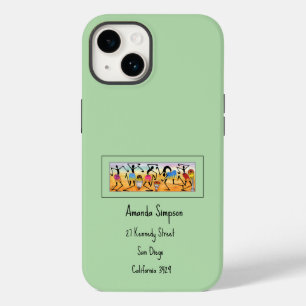 Coque Case-Mate iPhone Aquarelle Danse romantique africaine Abstraite