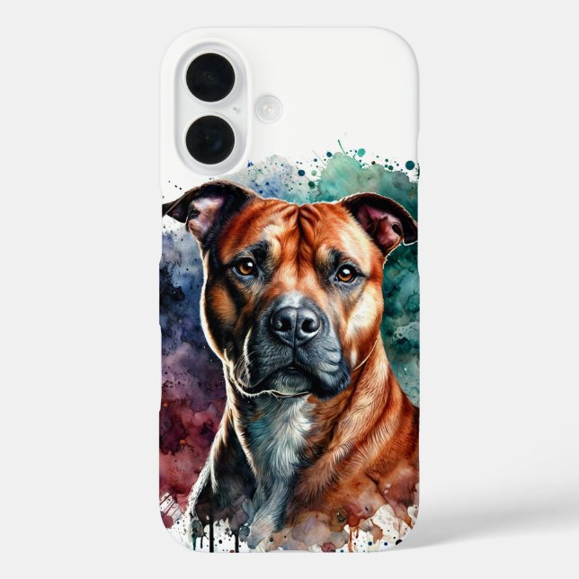 Coques Case-Mate iPhone Aquarelle de boîte en gras et sans peur (Verso)