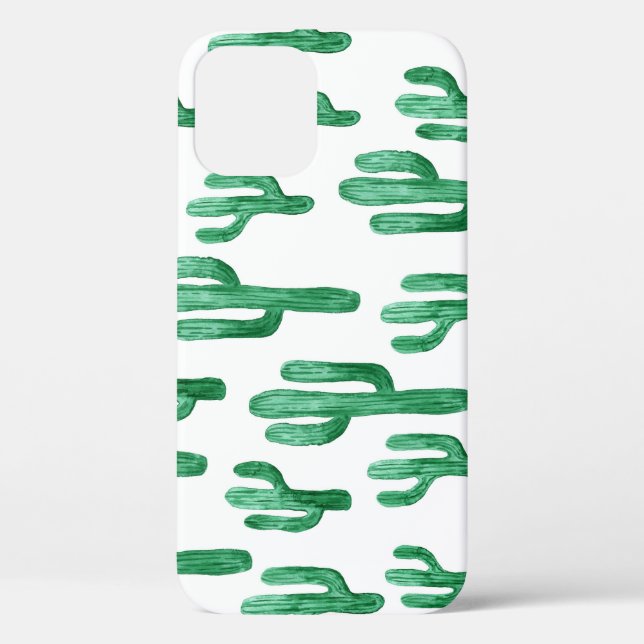 Coques Case-Mate iPhone Aquarelle de cactus : illustration à main (Verso)