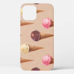 Case-Mate iPhone Case Aquarelle de crème glacée Illustration transparent