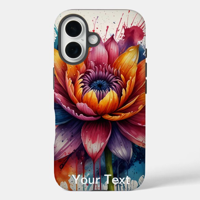 Coques Case-Mate iPhone Aquarelle de fleurs OtterBox (Verso)