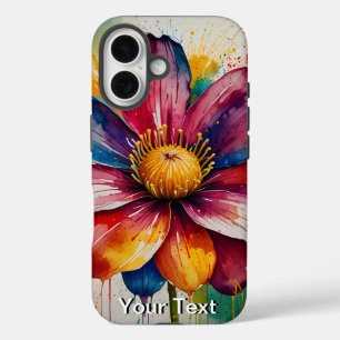 Coque Pour iPhone 16 Aquarelle de fleurs OtterBox