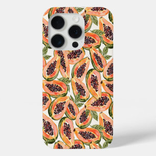 Coque Case-Mate iPhone Aquarelle de fruits de papaye