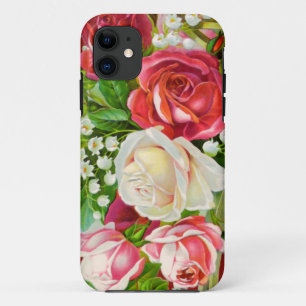 Coque Case-Mate Pour iPhone Aquarelle de Red Roses Bouquet