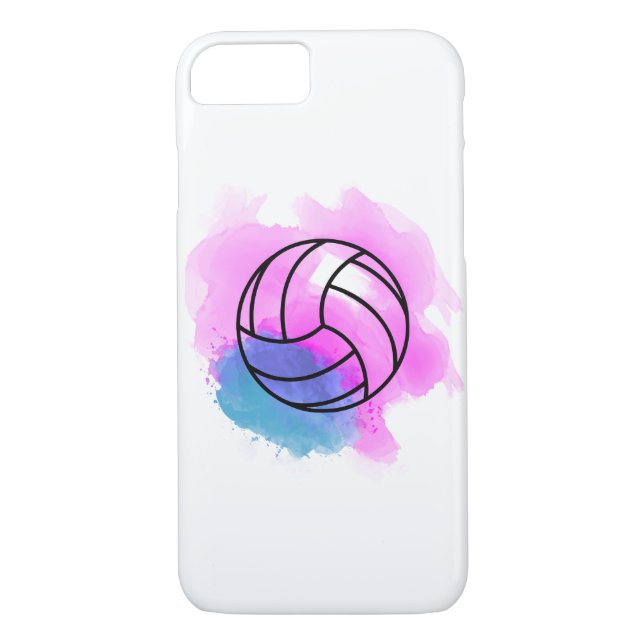 Coques Case-Mate iPhone Aquarelle de volleyball (Dos)