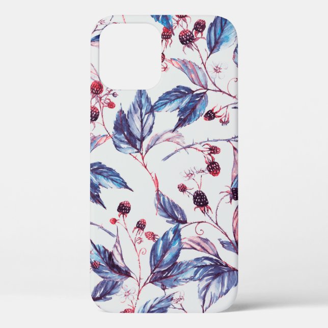 Coques Case-Mate iPhone Aquarelle dessinée à la main motif sans couture av (Verso)