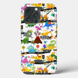Case-Mate iPhone Case Aquarelle Dinosaure Construction Enfants mignonnes