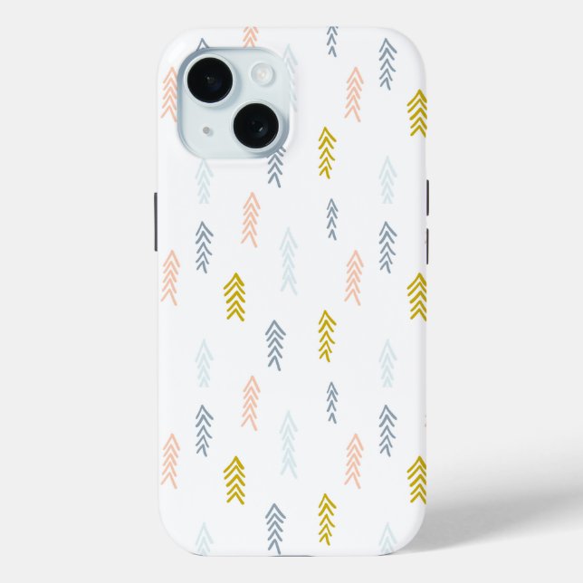Coques Case-Mate iPhone Aquarelle douce Chevron Motif (Verso)