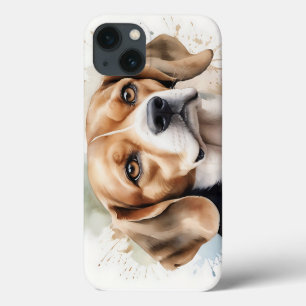 Case-Mate iPhone Case Aquarelle douce Portrait Beagle avec fluide