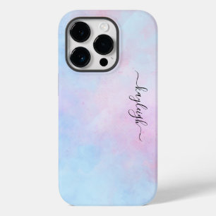 Coque Case-Mate iPhone Aquarelle Dreamy Rose bleu turquoise