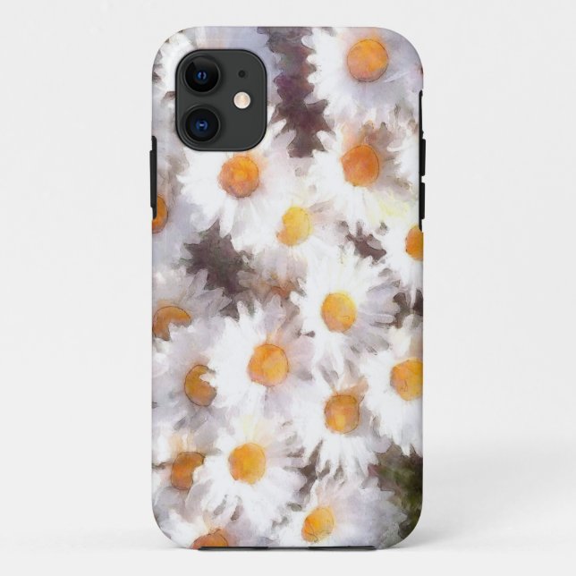 Coques Case-Mate iPhone Aquarelle du Fleur sauvage de marguerite (Dos)