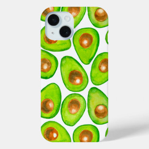 Coque Case-Mate iPhone Aquarelle en tranches d'Avocado