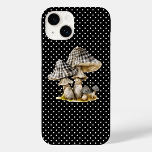 Coque Case-Mate iPhone Aquarelle En vichy Jardin aux champignons