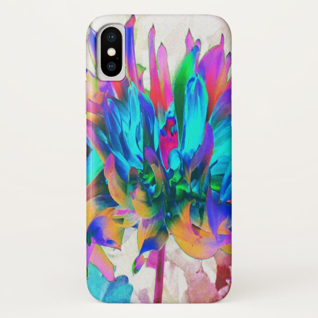 Coques Case-Mate iPhone Aquarelle étonnante Rainbow Cactus Dahlia (Dos)