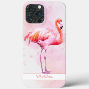 Case-Mate iPhone Case Aquarelle Flamant rose rose tropicale Personnalise