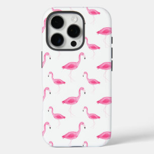 Coque iPhone 16 Pro Aquarelle Flamingo Patte