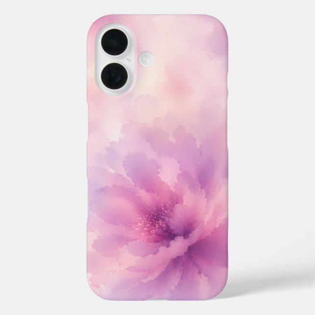 Coques Case-Mate iPhone Aquarelle Fleur de Lavande Rose Abstrait (Verso)