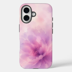 Coque Pour iPhone 16 Aquarelle Fleur de Lavande Rose Abstrait