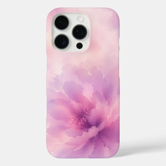 Coques Case-Mate iPhone Aquarelle Fleur de Lavande Rose Abstrait (Verso)
