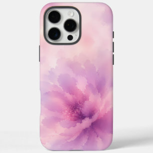 Coque iPhone 16 Pro Max Aquarelle Fleur de Lavande Rose Abstrait