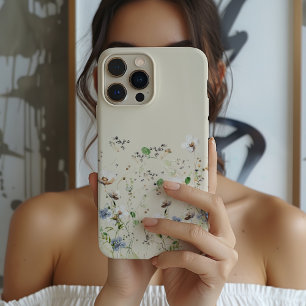 Coque Case-Mate iPhone Aquarelle Fleur sauvage délicate Florale