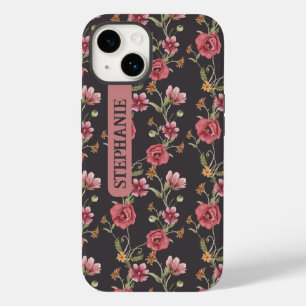 Coque Case-Mate iPhone Aquarelle Fleur sauvage Fille Fille Nom floral