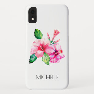 Case-Mate iPhone Case Aquarelle Fleurie Tropicale Hibiscus Personnalisé
