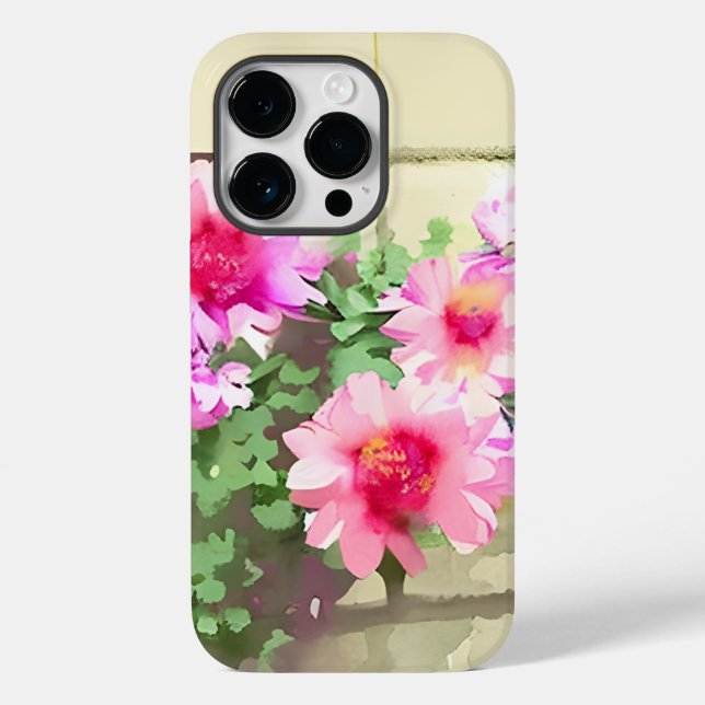 Coques Case-Mate iPhone Aquarelle Fleurs roses (Verso)