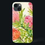 iPhone 13 Coque Aquarelle Fleurs tropicales<br><div class="desc">Aquarelle Fleurs tropicales Artiste : Tim OToole</div>